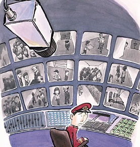 surveillance cartoon